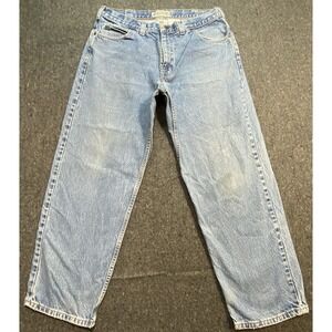 VTG Dakota Light Washed City Retro Blue‎ Jeans Men's 38x30 Denim Distressed
